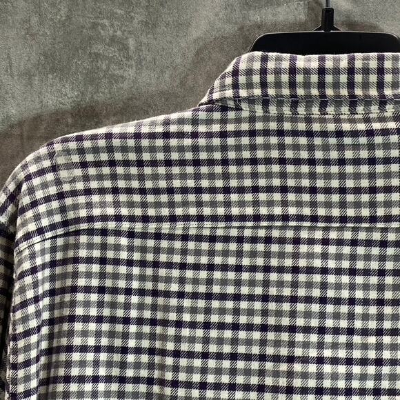 TAILOR VINTAGE Men's Airotec Performance Purple Gingham Long-Sleeve Button-Up - Picture 4 of 9